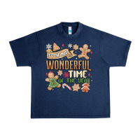 Navy wonderful time Urban Heavy Tee - MaliasSmallBusiness