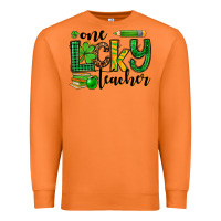 Carrot St. Patrick's One lucky Teacher Premium Sweatshirt - OliviaCreatesArt