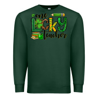 Sports Green St. Patrick's One lucky Teacher Premium Sweatshirt - OliviaCreatesArt