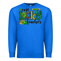 True Royal St. Patrick's One lucky Teacher Premium Sweatshirt - OliviaCreatesArt