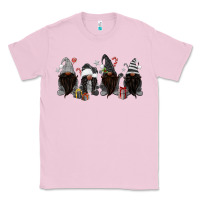 Bubblegum Pink grey christmas afro gnomies Classic Tee - MaliasSmallBusiness