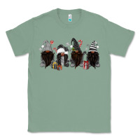 Sage grey christmas afro gnomies Classic Tee - MaliasSmallBusiness