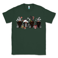 Sports Green grey christmas afro gnomies Classic Tee - MaliasSmallBusiness