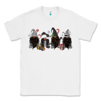 White grey christmas afro gnomies Classic Tee - MaliasSmallBusiness