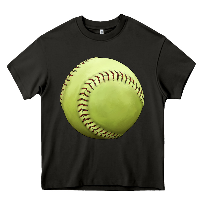 Softball Ball Heavy Core Tee by JahusDesignShop | Teevron