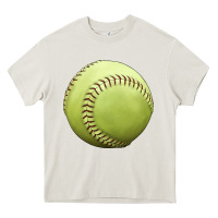 Cream softball ball Heavy Core Tee - JahusDesignShop