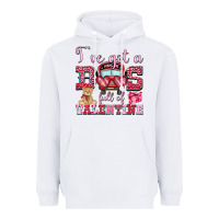 White i've got a bus full of valentine Heavyweight Hoodie - OliviaCreatesArt