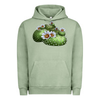 Pigment Oil Green Blossfeldia Cactus Urban Hoodie - LillyAllenDesigns