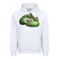 White Blossfeldia Cactus Urban Hoodie - LillyAllenDesigns