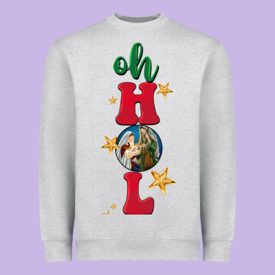 Oh Holy Night Heavyweight Sweatshirt Designed By Barkaloodesign
