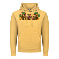 Vintage Mustard Cactus Leopard Sunflower Mama and Mini Set Vintage Hoodie - Jasminsmagicworld