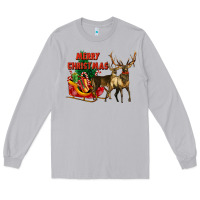 Moon Dust merry christmas two deers Long Sleeve Tee - LillyAllenDesigns