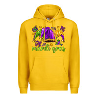 Lemon Mardi Gras with jester hat Premium Hoodie - HowdyJamesFarm