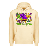 Pina Colada Mardi Gras with jester hat Premium Hoodie - HowdyJamesFarm