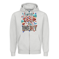 Dove Grey Sweet land of liberty 4th of july Zipper Hoodie - HowdyJamesFarm