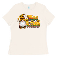 Bone western bee kind gnomes bee honey sunflowers leopard serape Ladies Tee - Artiststas