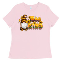 Bubblegum Pink western bee kind gnomes bee honey sunflowers leopard serape Ladies Tee - Artiststas