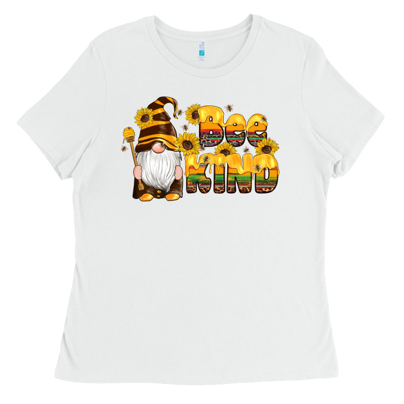 Western Bee Kind Gnomes Bee Honey Sunflowers Leopard Serape Ladies Tee by Artiststas | Teevron