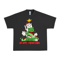 Pigment Black meowy christmas cat tree Urban Heavy Tee - MaliasSmallBusiness