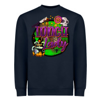Navy halloween lunch lady Heavyweight Sweatshirt - BarkalooDesign