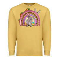 Antique Gold Easter rainbow Premium Sweatshirt - OliviaCreatesArt