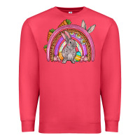 Cardinal Easter rainbow Premium Sweatshirt - OliviaCreatesArt