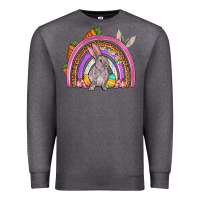 Charcoal Heather Easter rainbow Premium Sweatshirt - OliviaCreatesArt