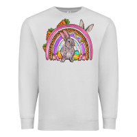 Dove Grey Easter rainbow Premium Sweatshirt - OliviaCreatesArt