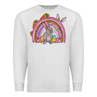 Oatmeal Heather Easter rainbow Premium Sweatshirt - OliviaCreatesArt