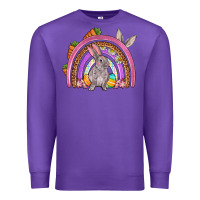 Purple Easter rainbow Premium Sweatshirt - OliviaCreatesArt