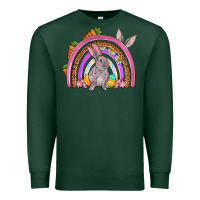 Sports Green Easter rainbow Premium Sweatshirt - OliviaCreatesArt