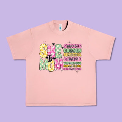 She Is Mom Urban Heavy Tee Designed By Jahusdesignshop
