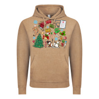 Vintage Coffee nurse christmas Vintage Hoodie - MaliasSmallBusiness