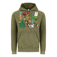 Vintage Olive nurse christmas Vintage Hoodie - MaliasSmallBusiness