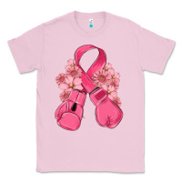 Bubblegum Pink breast cancer with boxing gloves Classic Tee - MaliasSmallBusiness