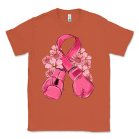 Copper breast cancer with boxing gloves Classic Tee - MaliasSmallBusiness