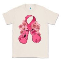 Natural breast cancer with boxing gloves Classic Tee - MaliasSmallBusiness