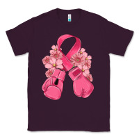 Plum breast cancer with boxing gloves Classic Tee - MaliasSmallBusiness