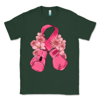 Sports Green breast cancer with boxing gloves Classic Tee - MaliasSmallBusiness