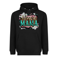 Black blessed mama Heavyweight Hoodie - OliviaCreatesArt