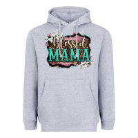 Heather Grey blessed mama Heavyweight Hoodie - OliviaCreatesArt