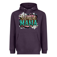 Plum blessed mama Heavyweight Hoodie - OliviaCreatesArt