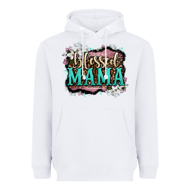 Blessed Mama Heavyweight Hoodie by OliviaCreatesArt | Teevron