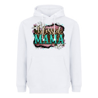 White blessed mama Heavyweight Hoodie - OliviaCreatesArt