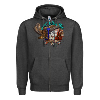 Charcoal Heather God bless the USA Eagle 4th of july Zipper Hoodie - HowdyJamesFarm