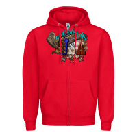 Red God bless the USA Eagle 4th of july Zipper Hoodie - HowdyJamesFarm