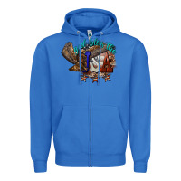 True Royal God bless the USA Eagle 4th of july Zipper Hoodie - HowdyJamesFarm