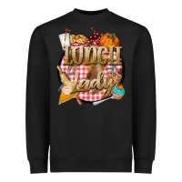 Black fall  lunch lady Heavyweight Sweatshirt - BarkalooDesign