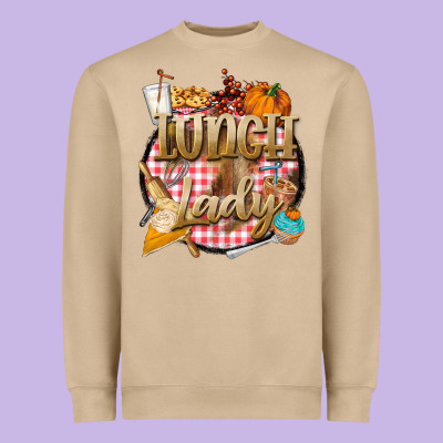 Fall  Lunch Lady Heavyweight Sweatshirt Designed By Barkaloodesign