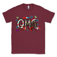 Burgundy christmas nurse qma Classic Tee - CowhideDigitalArt